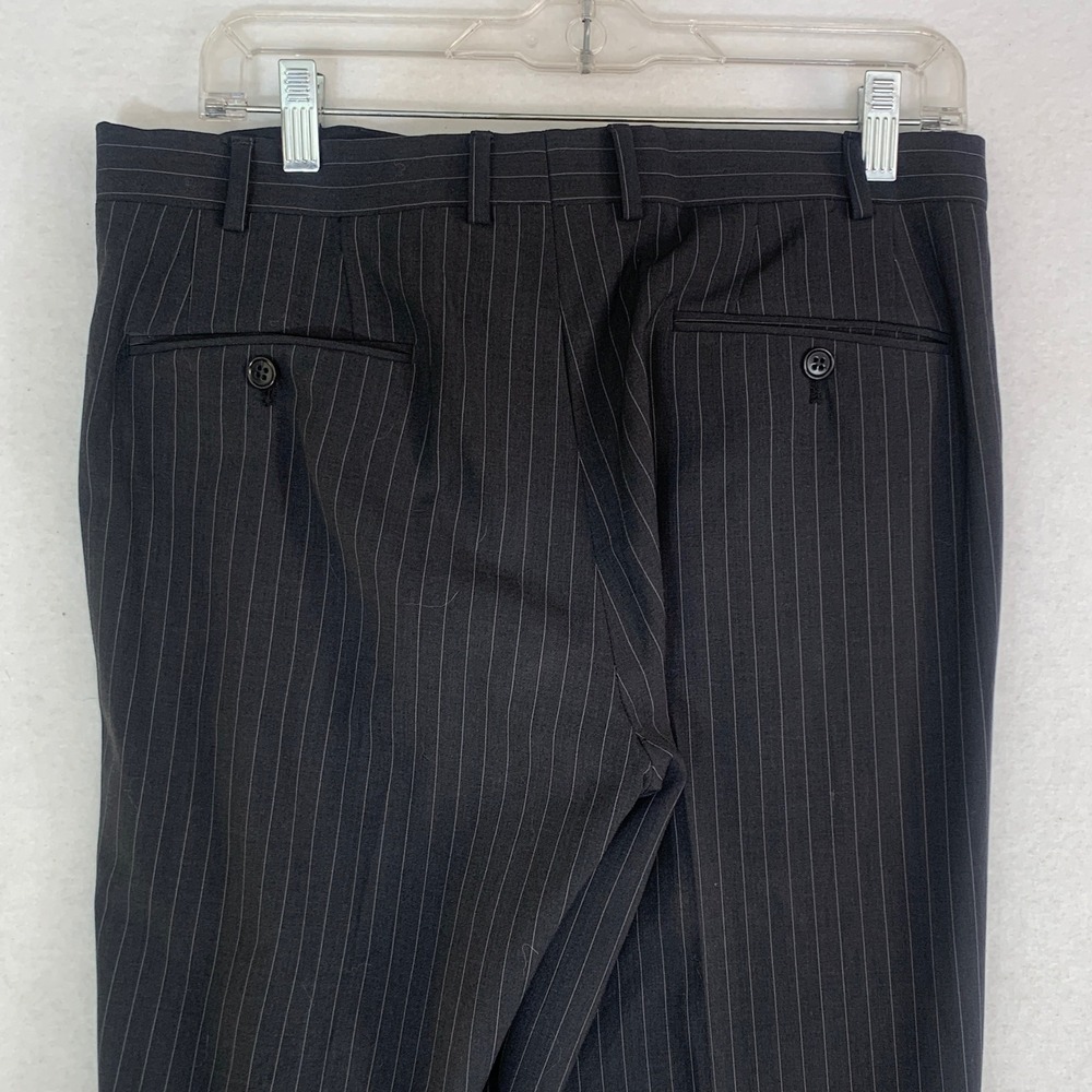 Armani Collezioni Suit Men 40R Grey Pinstripe Wool Blend Two Button Jacket - Picture 11 of 13